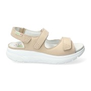 Sano by Mephisto NORINE - rolling walking sandals - wide fit (h) - nude beige Sano by Mephisto NORINE - rolling walking sandals - wide fit (h) - nude beige