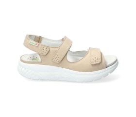 Sano by Mephisto NORINE - rolling walking sandals - wide fit (h) - nude beige