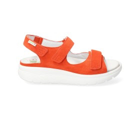 Sano by Mephisto NORINE - rolling walking sandals - wide fit (h) - orange red Sano by Mephisto NORINE - rolling walking sandals - wide fit (h) - orange red