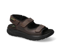 Sano by Mephisto WILFRIED extra-wide rolling walking sandals in brown for men Sano by Mephisto WILFRIED extra-wide rolling walking sandals in brown for men