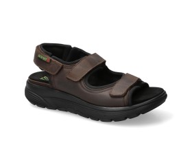 Sano by Mephisto WILFRIED extra-wide rolling walking sandals in brown for men