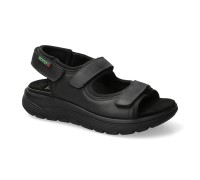 Sano by Mephisto WILFRIED extra-wide rolling walking sandals in black for men Sano by Mephisto WILFRIED extra-wide rolling walking sandals in black for men