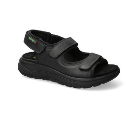Sano by Mephisto WILFRIED extra-wide rolling walking sandals in black for men