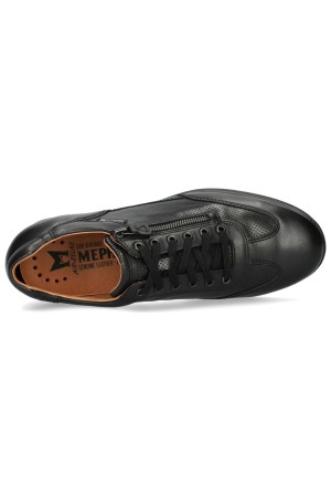 Mephisto LEON Smooth Leather Sneaker for Men - Black