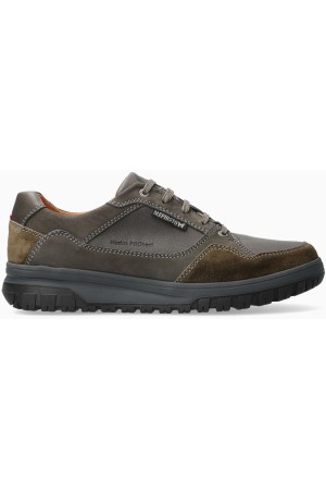 Mephisto PHIL men's lace-up shoe - grey/green - leather/suede -  hydroprotect