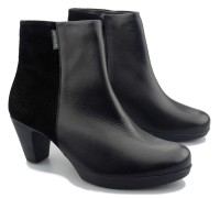 Mephisto TOSIA leather and textile ankleboot for women black
