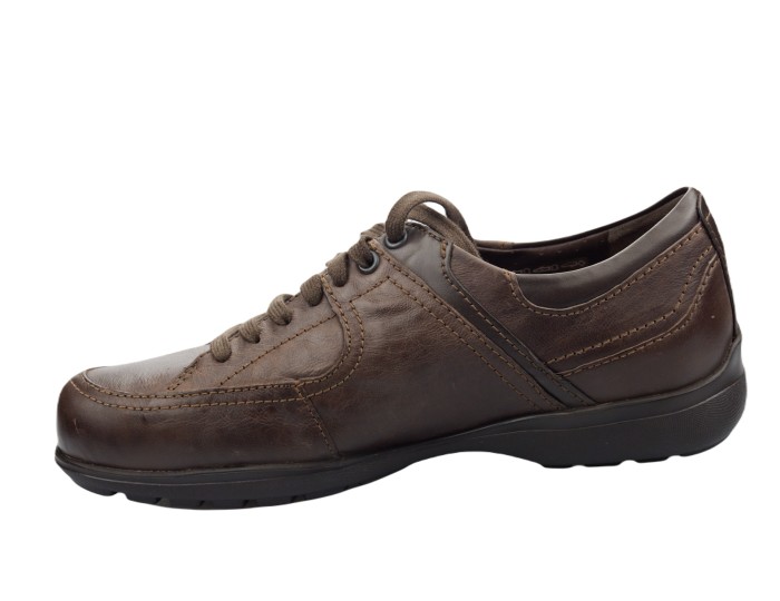 Mobils by Mephisto - men's lace up shoe - dark brown leather - wide fit