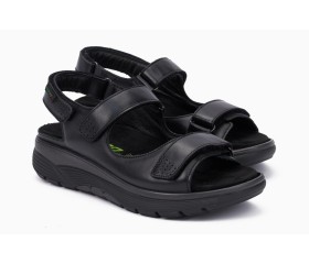 Sano by Mephisto NORINE - rolling walking sandals - Wide Fit - black leather