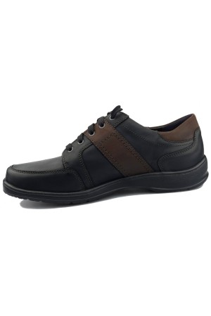 Mobils by Mephisto EDWARD Men's Laceshoe - black leather - wide fit 