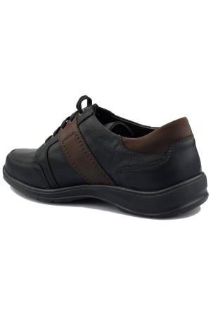 Mobils by Mephisto EDWARD Men's Laceshoe - black leather - wide fit 