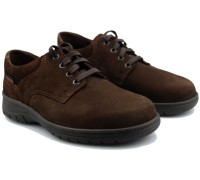 Mobils by Mephisto IAGO - lace up shoes for men - dark brown nubuck -  WIDE FIT