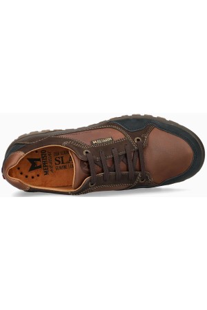 Mephisto PHIL men's lace-up shoe - brown/blue - leather/suede -  hydroprotect