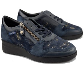 Mephisto IASMINA Sneaker for women - Blue - Leather/suede