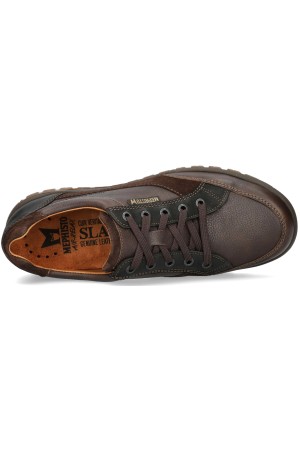 Mephisto PACO Men's Lace-up shoe - Dark Bown Leather/Nubuck