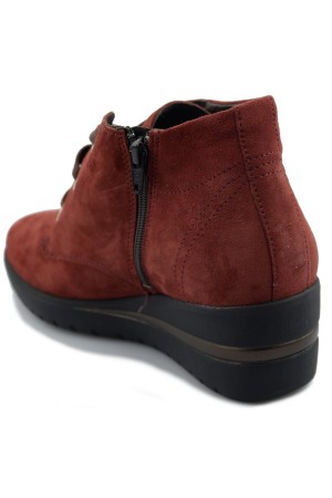 Mobils by Mephisto PERYNE women's ankle boot - red - suede - WIDE FIT