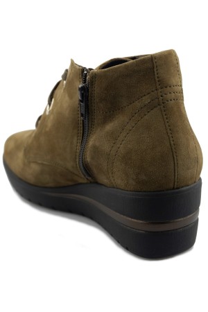 Mobils by Mephisto PERYNE women's ankle boot - green - suede - WIDE FIT