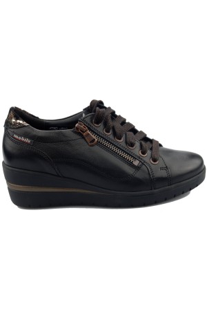 Mobils by Mephisto Patsy -  Women's sneaker - black leather - Wide fit