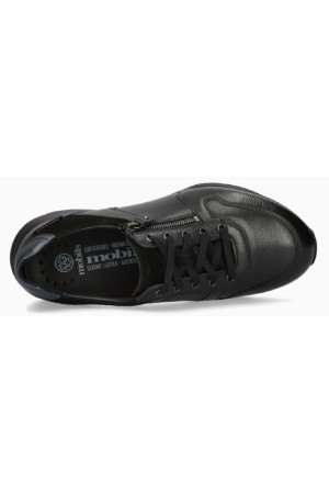 Mobils by Mephisto Brayan - men's sneaker - black leather  - wide fit