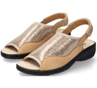 Mobils by Mephisto GISELLA Women's Sandal - Beige Nubuck mix - EXTRA WIDE