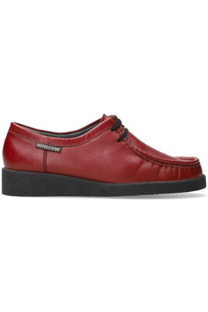 Mephisto CHRISTY women lace-up shoes - red leather