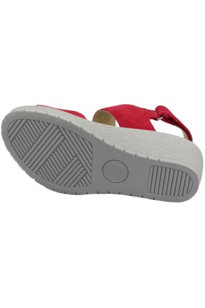 Mobils by Mephisto PAM SPARK women's Sandal - Red Suede - WIDE FIT