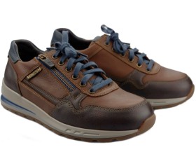 Mephisto BRADLEY brown sneakers with lace and zipper closure