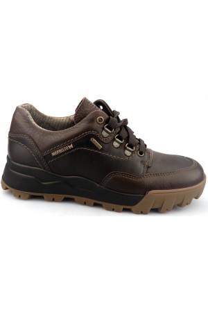 Mephisto WESLEY GT (GORE-TEX) Men's Leather & Nubuck Lace-Up Shoe - Chestnut