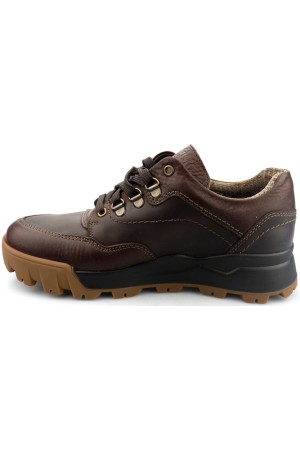 Mephisto WESLEY GT (GORE-TEX) Men's Leather & Nubuck Lace-Up Shoe - Chestnut