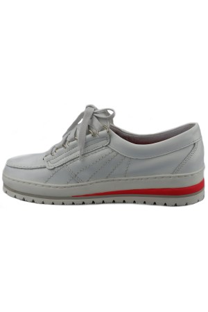 Mephisto SUPER LADY women lace-up shoe - white patent leather
