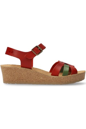 Mephisto Maryline Women's Sandal - Red Leather - Extra Wide