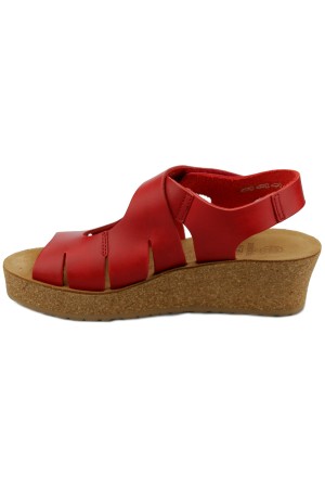 Mobils by Mephisto MISHA women's sandal smooth leather - red strawberry   WIDE FIT