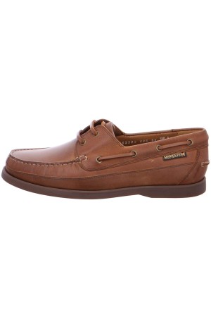 Mephisto Boating brown leather slip-on shoe for men
