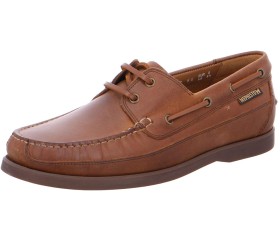 Mephisto Boating brown leather slip-on shoe for men