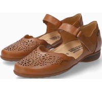 Mephisto Florina perf smooth leather pumps - brandy