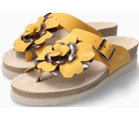 Mephisto HELEN FLOWER Women's Sandal Nubuck - Yellow