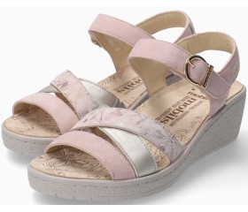Mobils by Mephisto Pietra Women Sandal Suede - Pink - WIDE FIT