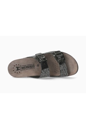 Mephisto HARMONY women's sandal - black patent leather  can be ordered at www.chaplinshoes.com