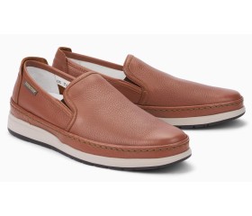 Mephisto Hadrian brown leather slip-on shoe for men