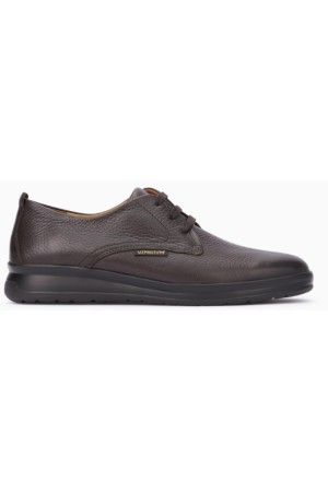 Mephisto Lester leather lace up shoes for men dark brown