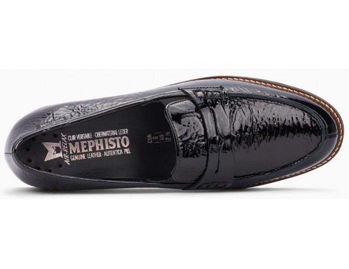 Mephisto Sidney leather black slip-on 