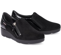 Mobils by Mephisto GARENCE nubuck slip-on WIDE FIT shoes for women black
