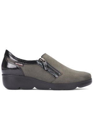 Mobils by Mephisto GARENCE nubuck slip-on WIDE FIT shoes for women grey