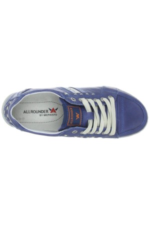 Allrounder by Mephisto GOANA jeans blue leather sneaker for women