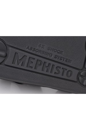 Mephisto SAM Sandal for Men - Black Smooth Leather