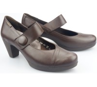 Mephisto TANIA dark brown leather pumps for women