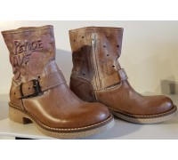 METISSE PEACE 24 beige leather boots