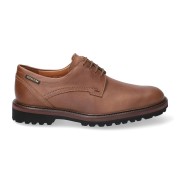 Mephisto BATISTE men's dressed ace-up shoe - Chestnut brown