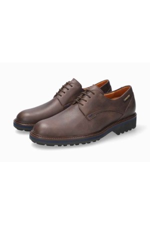 Mephisto BATISTE men's dressed ace-up shoe - Dark brown