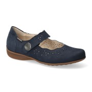 Mobils by Mephisto FABIENNE nubuck WIDE FIT (H) summer ballerina - Blue