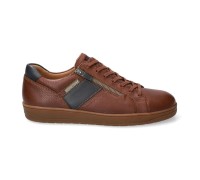 Mephisto HENRIK men's lace-up sneaker - hazelnut brown - leather